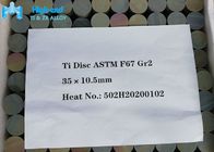 Implant Disc Astm F136 Titanium ISO 5832 Płaskie okrągłe metalowe dyski Grade 2